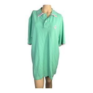 Vintage RARE Psycho Bunny Mint Green Polo Dress Shirt – Size 8